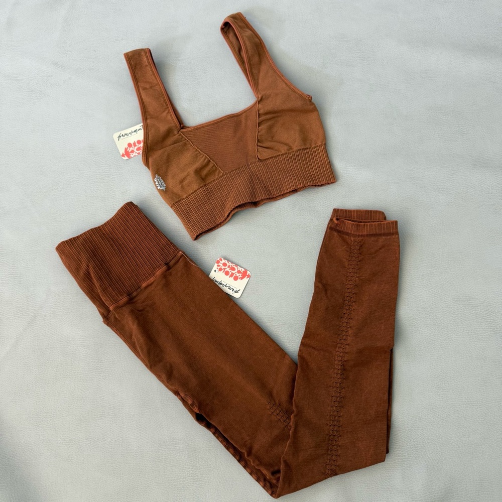 Free People Movement Leggings and Sports Bra Set